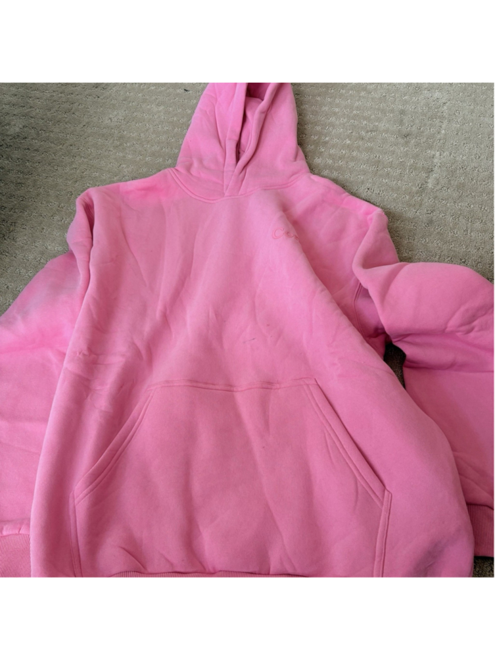 Comfrt Minimalist Hoodie Oversized Comfortable Pink Large - Picture 7 of 8